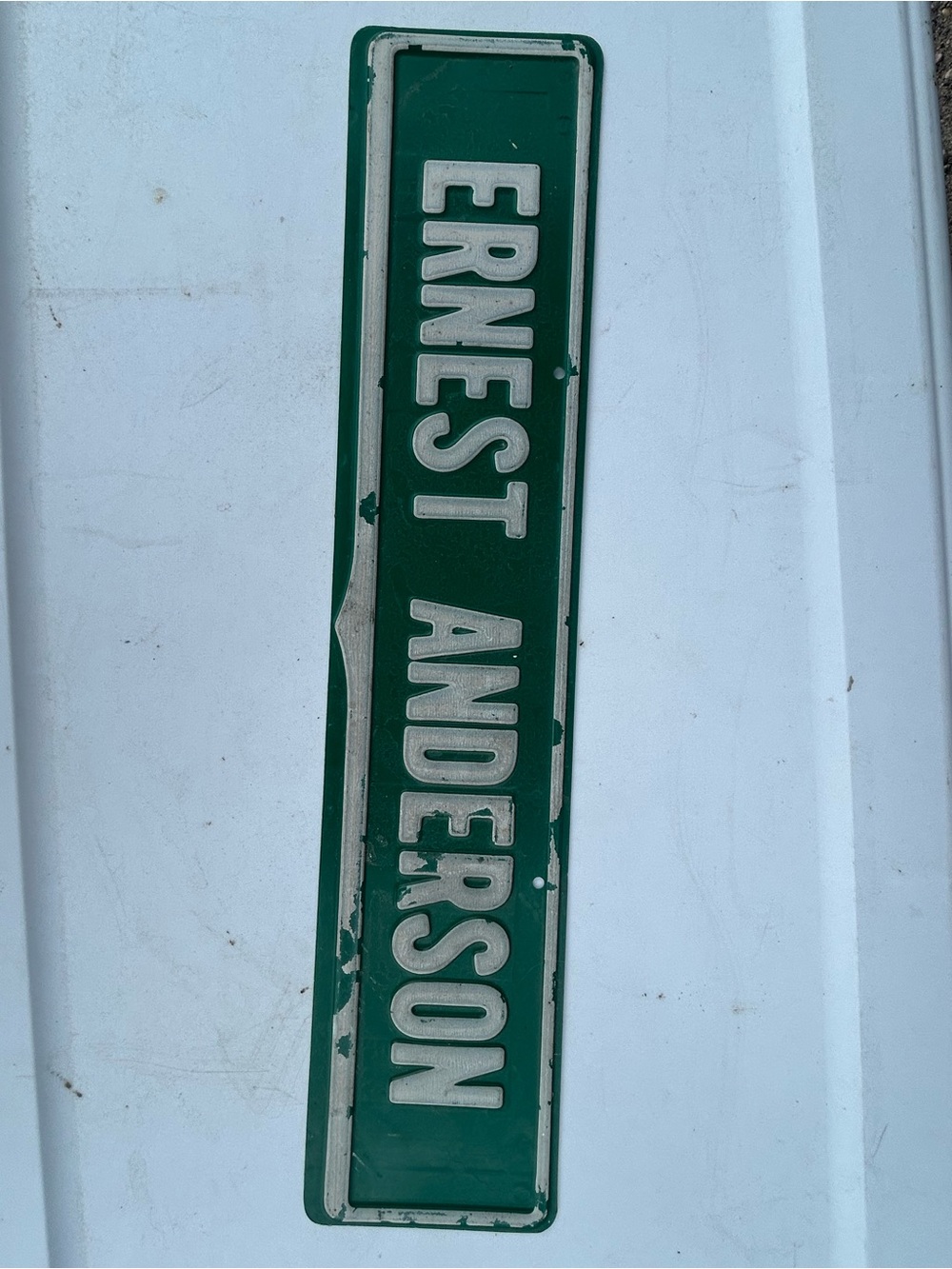 VTG street sign